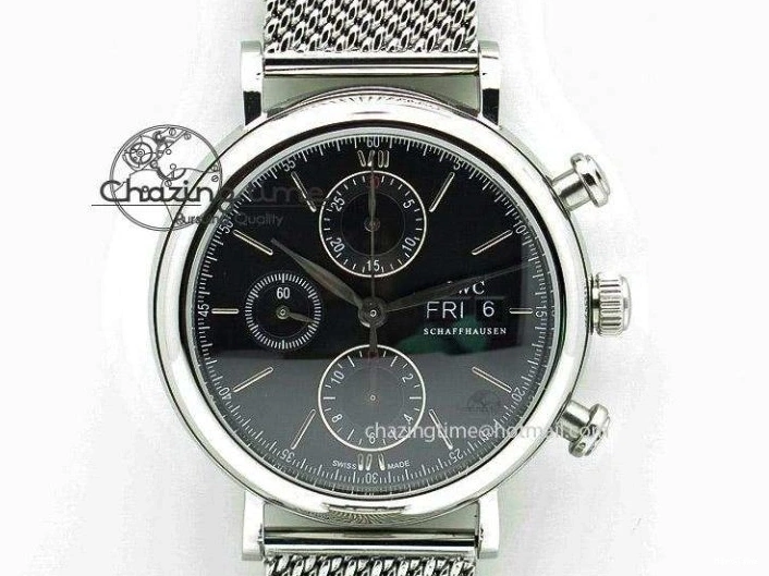 MIROTIME 0720 Ingeniuer St.Laurens SS Black Dial MKF 1:1 V2 Best Edition On Black Leather Strap A Functional 7351